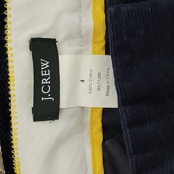 J Crew navy corduroy mini skirt sz 4. 100% cotton. School uniform - Picture 4 of 4